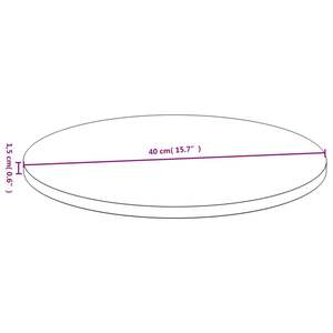 Table d'extérieur en bambou verni, plateau de 15,7 pouces de diamètre - Product Image 4