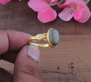 Wholesale 925 Sterling <b>Silver</b> Gold Plated Oval Amethyst Gemstone Classic Women's Natural Green Pink Stone <b>Solitaire</b> <b>Ring</b> Fine - Product Image 4