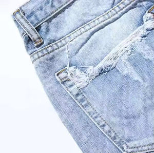 Shorts cargo en jean décontractés d'été pour hommes, avec fermeture éclair, plusieurs poches, design uni, dernières tendances - Product Image 6