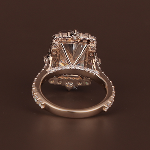 Bague solitaire en diamant de laboratoire exquis de 5 carats pour femmes, argent, or 10 carats, or 14 carats, or 18 carats, bijoux de luxe pour fiançailles - Product Image 2