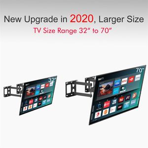 Support mural articulé pour téléviseur TMSS 104 32''-70'' à mouvement complet, capacité maximale de 50 kg, VESA 600*400, supports et chariots pour téléviseurs - Product Image 3