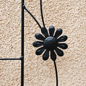 Set di 2 tralicci da giardino in metallo 220x50 cm, antiruggine, per piante rampicanti, recinzioni e cancelli - Product Image 4