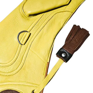 Guante de Cetrería de Cuero de Primera Calidad para Halcones, Guantes de Cuero Puro para Caza de Águilas, Entrenamiento de Aves, Mascotas y Águilas - Product Image 3
