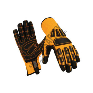 ถุงมือทำงานหนังสังเคราะห์ทนความร้อนสูง ป้องกันการสั่นสะเทือน อุปกรณ์ป้องกันสำหรับช่างและทำสวน อุปกรณ์นิรภัยส่วนบุคคล - Product Image 5