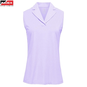 Polo de Golf sin Mangas de Secado Rápido para Mujer, Ropa Deportiva de Alto Rendimiento - Product Image 1
