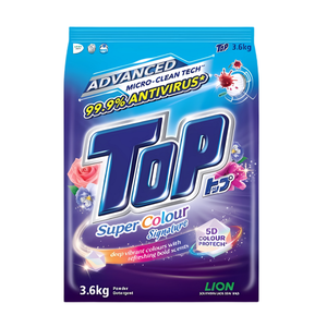 Poudre de détergent à lessive Super Color Signature Top 3.6 kg par paquet 4 paquets par carton pour l'usage des vêtements - Product Image 3