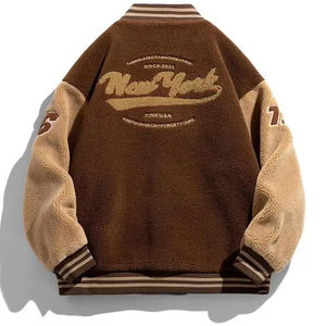 Chaqueta Varsity de Lana con Parches en las Mangas, Color Personalizado, Calidad Superior, Forro Sherpa de Alta Calidad, Nueva Llegada 2026 - Product Image 2