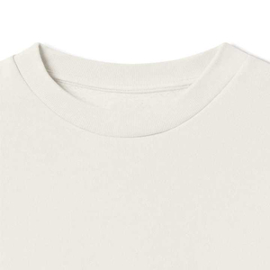Sudadera de Cuello Redondo, Corte Regular, Color Sólido, Informal, Tejida, 100% Algodón, para Otoño, Unisex, Blanca - Product Image 3