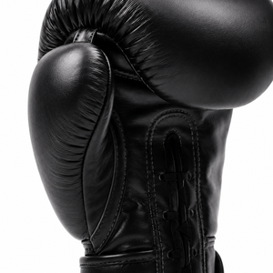 Gants de kick-boxing pour adultes en cuir PU, légers, imperméables, à lacets, blancs et dorés, avec logo personnalisé – Grande Vente - Product Image 3