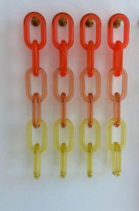 Jarrón de Pared con Cadena de Resina Epoxi, Decoración del Hogar, Diseño Rústico Moderno, Color Personalizado - Product Image 6