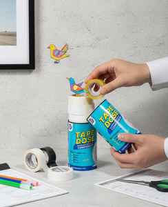 Cinta adhesiva acrílica activada por agua Tapedose, marca competitiva del fabricante, todo en uno, para sellado de cajas. - Product Image 4