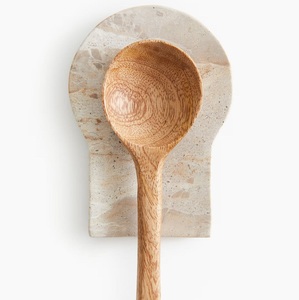 Reposacucharas de mármol negro, soporte de piedra para cucharas, reposacucharas de cocina, soporte para utensilios de cocina, reposacucharas para servir, natural - Product Image 6