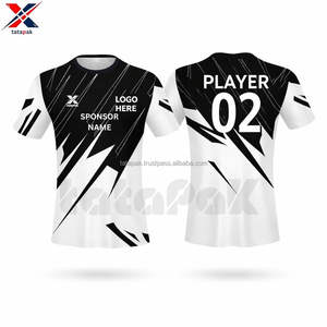 Uniforme de Fútbol 7V7, Conjunto de Camiseta Personalizada con Impresión Digital, Transpirable, de Secado Rápido, 100% Poliéster, Cuello en V, Unisex, Cintura Elástica, Pantalón Corto - Product Image 4