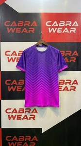 Camiseta Deportiva Unisex con Estampado Geométrico, Nombre del Equipo Personalizado, Manga Corta, Cuello Redondo, Transpirable, Absorbe la Humedad, Poliéster, para Adultos - Product Image 2