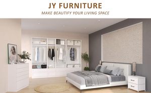 JY Mobilier vietnamien style européen Organisateur de placard pour enfants Armoire murale de chambre à coucher pour la maison Hôtel pour l'appartement - Product Image 3