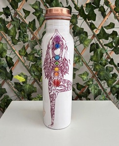 Vintage Design Copper <b>Water</b> <b>Bottle</b> <b>Slim</b> Fit Single Wall Large Capacity Leak Proof Eco-Friendly Factory Use - Product Image 3