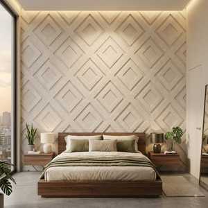 Square Modern Matte <b>Wall</b> Tiles Geometric Pattern Interior and Exterior Use Living Room MCM Cladding Tile - Product Image 2