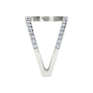 Anillo Doble de Plata para Mujer, Joyería Elegante de Moda, Anillo de Plata de Ley con Cristal, Accesorio Elegante para Regalo, Uso Diario - Product Image 2