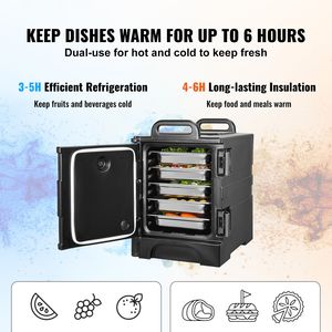 Contenitore Termico per Alimenti da 81 Qt con Caricamento Frontale, Scatola per Catering con Doppie Cinghie, Attrezzatura per Mantenere Caldo e Caldo - Product Image 2