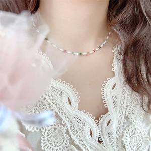 Collar de Perlas de Agua Dulce de Alta Gama, Nuevo, con Gradiente de Tamaño, Semiterminado, Blanco Frío, Cadena de Torre, Collar de Clavícula, Collares en Capas a la Moda - Product Image 4