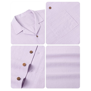 Camisas de Hombre de Lona de Poliéster y Algodón Transpirables a Precio de Mayoreo, Secado Rápido, Ropa de Verano, Color Personalizado, Tallas Grandes - Product Image 5