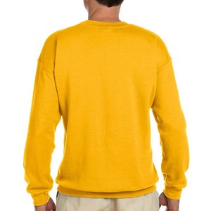 Custom Made Red Pullover Sweatshirt Custom Logo Regular Fit Solid Color Knitted Casual Autumn Wear Breathable Lightweight OEM - Product Image 3