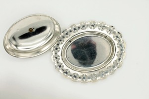 Minimalist Silver Butter Dish With Lid Elegant Simple Design <b>Covered</b> Butter Storage Ideal For <b>Dining</b> <b>Table</b> Use From India - Product Image 6