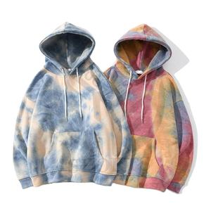 Suéter teñido anudado de invierno para hombre al por mayor, forro polar de algodón ecológico, impermeable, lavado ácido, diseño de impresión 3D - Product Image 1