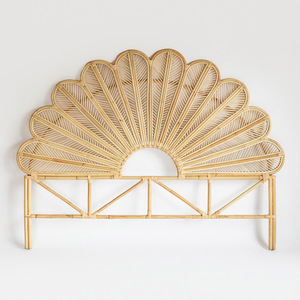 Tête de lit en rotin de qualité supérieure, design floral écologique, taille king size, prix usine. - Product Image 1