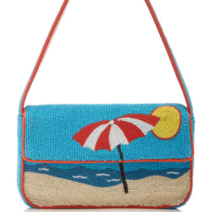 กระเป๋าใส่ร่มชายหาดแบบพกพา ประดับลูกปัด เป็นมิตรกับสิ่งแวดล้อม พร้อมสายสะพายโซ่ ลายธีมมหาสมุทรสำหรับฤดูร้อน - Product Image 1