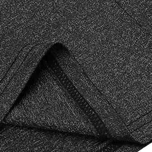 T-shirt en coton extensible respirant de haute qualité pour femme, élégant, gris foncé, à col, vêtement décontracté haut de gamme - Product Image 5