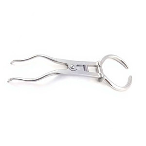 Pince à diaphragme dentaire de type Brewer, manuelle, ergonomique, en acier inoxydable, instrument chirurgical endodontique pour la pose de diaphragmes. - Product Image 2