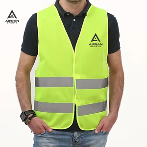 Chaleco de Seguridad de Alta Visibilidad AIFRAN, Malla Reflectante Transpirable, Ropa de Trabajo, Logotipo Personalizado, Chaleco de Alta Visibilidad para Voluntarios, Venta al Por Mayor - Product Image 1