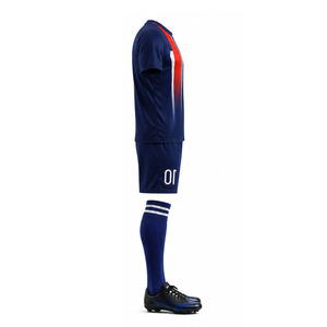 Black Geometric Sublimated Soccer Jersey Set Short Sleeve Moisture Wicking <b>Athletic</b> Uniform Football Kit Men's Adult All Seasons - Product Image 6