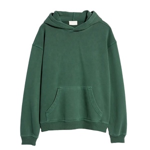 Sudadera con Capucha de Forro Polar Liso para Hombre, Venta al por Mayor OEM, Poliéster/Algodón, Secado Rápido y Transpirable - Product Image 3