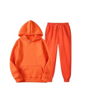 Custom logo Mens Oversized Streetwear Track Suits Men Zip up Hoodie Set Blank Sweatsuit <b>Joggers</b> Tracksuit - Product Image 5