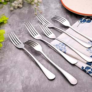 Set of <b>6</b> Snappy Silver Forks Elegant Tableware <b>for</b> Dinner and Catering - Product Image 4