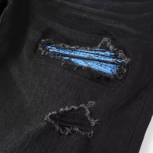 Nouveaux jeans tendance sur mesure pour hommes, jeans skinny pour hommes, pantalons en denim à bas prix et de haute qualité - Product Image 6