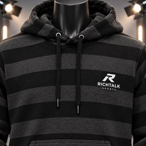 Plus Size Men's <b>Hoodies</b> & Sweatshirts Customized Stripes Anti Piling <b>Polyester</b>/Cotton Jersey Winter Regular Sleeve Oversize - Product Image 4