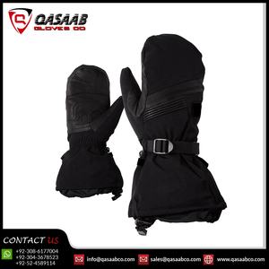 Gants de ski imperméables de haute qualité Mitaine isolée pour l'hiver avec protège-poignets et cuir véritable pour le snowboard - Product Image 5