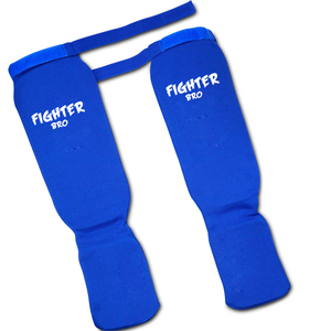 Protège-tibias élastiques en coton pour karaté, boxe et arts martiaux, avec rembourrage EVA, taille personnalisable, pour entraînement et protection - Product Image 3