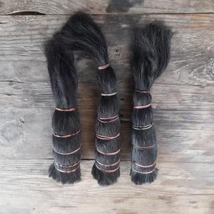 มัดขนหางควายทำมือ สีดำธรรมชาติ วัสดุตกแต่งบ้านสไตล์เรียบง่าย - Product Image 6