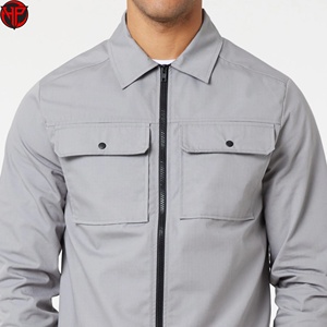 Men Utility <b>Tracksuit</b> Set Zip Up Jacket Cargo Pants Woven Polyester Cotton Casual Workwear Outfit <b>Waterproof</b> <b>Tracksuit</b> Set - Product Image 2