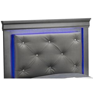Letto Singolo Metallico Nero Lorana G6502C TB3 - Product Image 4