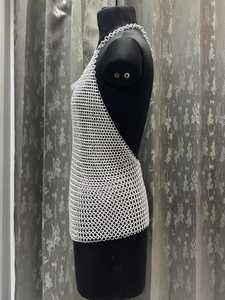 Armadura de Moda para Mujer, Estilo Moderno, Imitación Antigua, con Cadena de Aluminio Plateada - Product Image 3