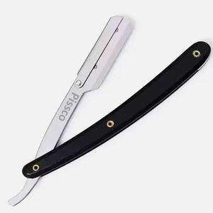 Rasoirs à raser pour hommes en acier inoxydable avec logo personnalisé, rasoir droit pour hommes, meilleur fournisseur Pissco - Product Image 4