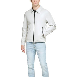 Veste en cuir noire pour homme, style moderne et décontracté, vêtement d'extérieur durable, doux et confortable, idéale pour tous les jours, pour l'hiver et l'automne - Product Image 1
