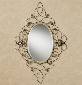Fabricant de confiance, miroir mural en fer design, design décoratif contemporain pour un intérieur élégant de salon. - Product Image 2