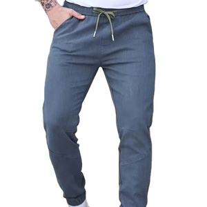 <b>Men's</b> Lightweight Solid Color Jogger Pants Drawstrings Cotton Blend Casual Stylish Outdoor Quick-Dry Breathable <b>Trousers</b> 2025 - Product Image 1