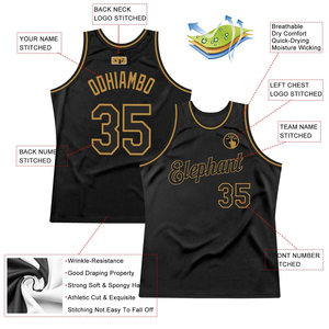 Nueva Llegada, Jersey de Baloncesto OEM 100% Poliéster, Color Negro y Dorado Antiguo, Talla Grande, Transpirable, de Secado Rápido, Unisex - Product Image 4